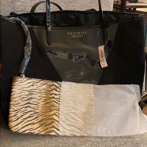 NWT Victoria Secret Tote W/ Makeup Purse